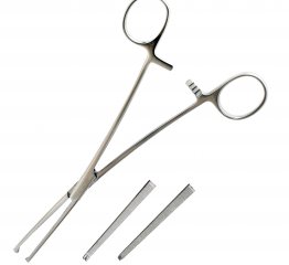 Затискач кровозупинний Кохера, зубчаcтий, прямий, 1/2 зуба, 180 мм Bio Tules Impex BTS-9-137.3